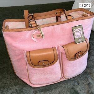 ISO Juicy Couture Pink and Tan Baby Bag